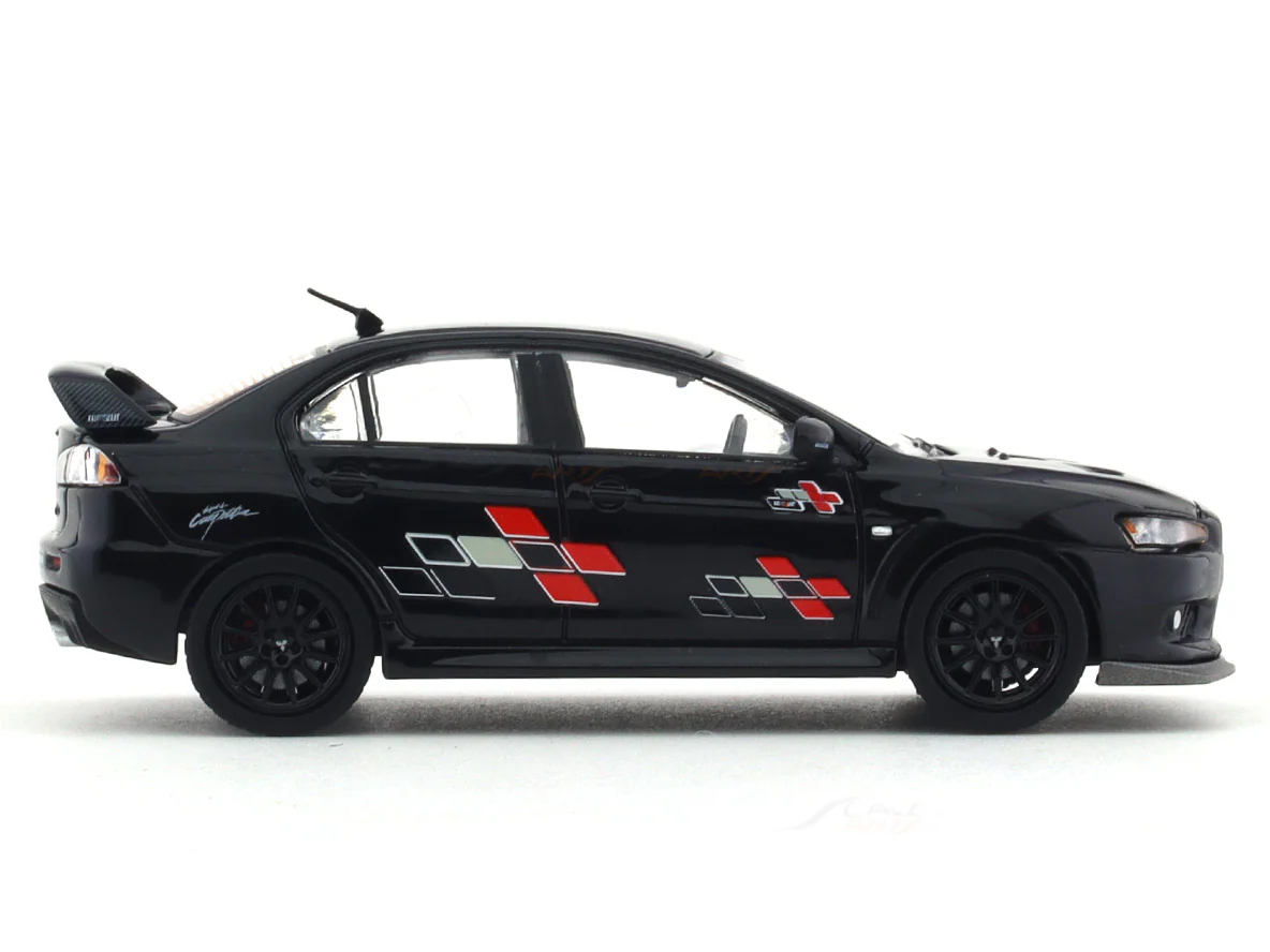Mitsubishi Lancer Evolution X black 1:64 Hobby Japan diecast scale model miniature car - Image 5