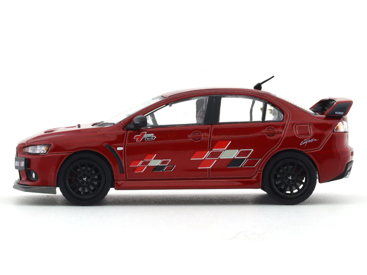 Mitsubishi Lancer Evolution X red 1:64 Hobby Japan diecast scale model miniature car - Image 2
