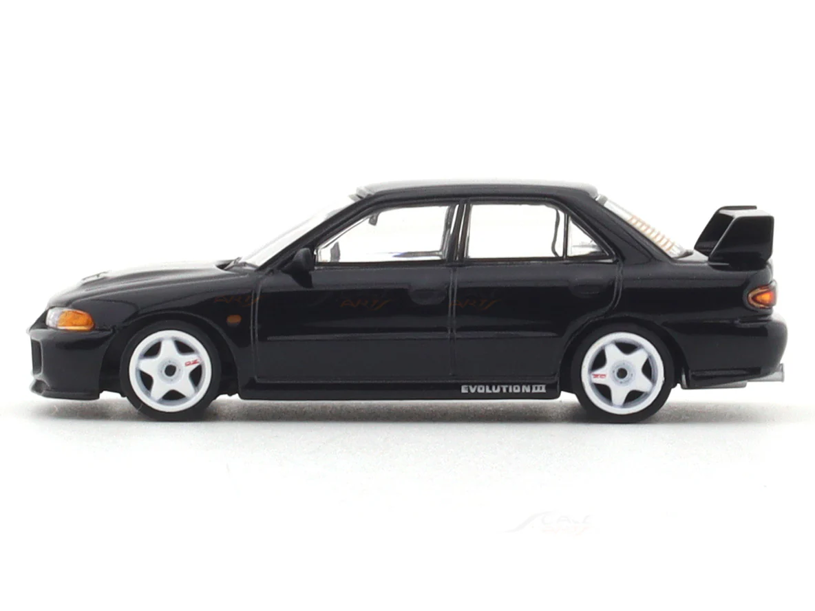 Mitsubishi Lancer GSR Evolution III black 1:64 Tarmac Works licensed diecast scale model car - Image 2
