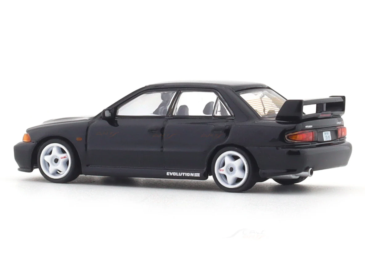 Mitsubishi Lancer GSR Evolution III black 1:64 Tarmac Works licensed diecast scale model car - Image 3