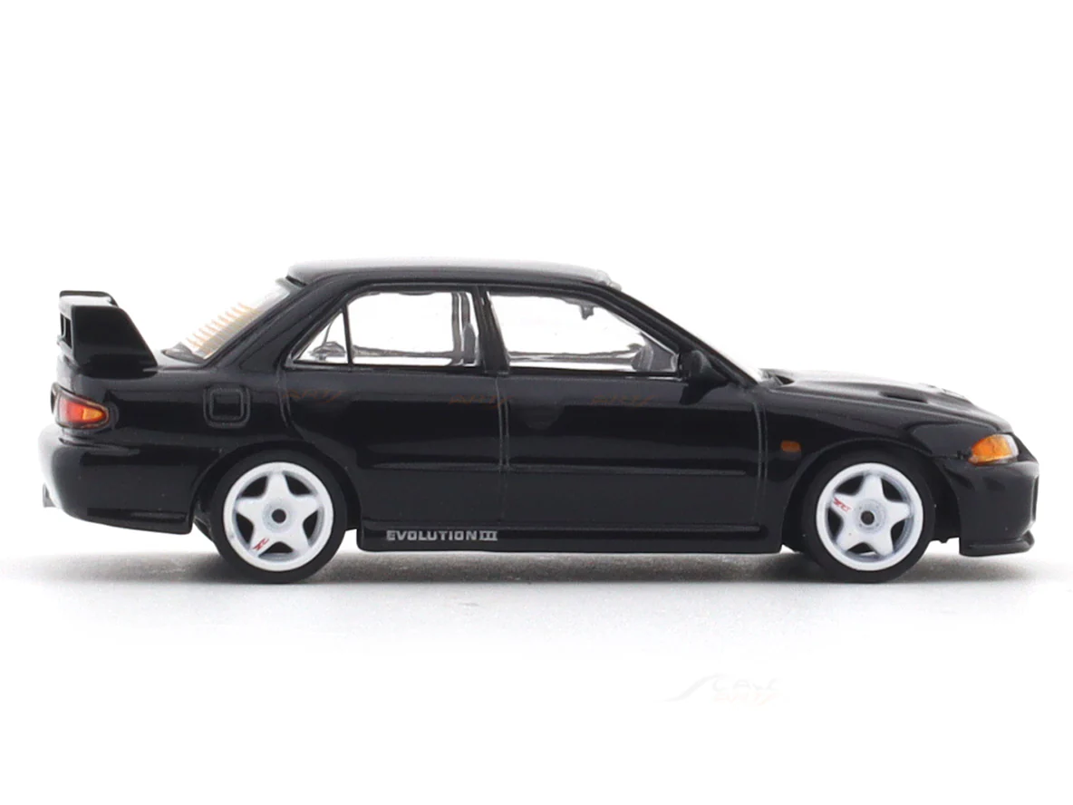 Mitsubishi Lancer GSR Evolution III black 1:64 Tarmac Works licensed diecast scale model car - Image 5