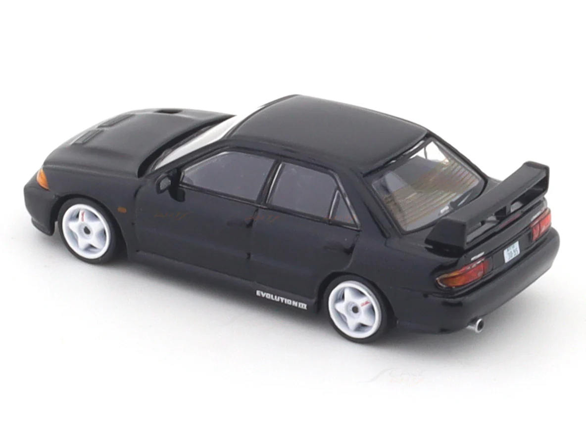 Mitsubishi Lancer GSR Evolution III black 1:64 Tarmac Works licensed diecast scale model car - Image 8