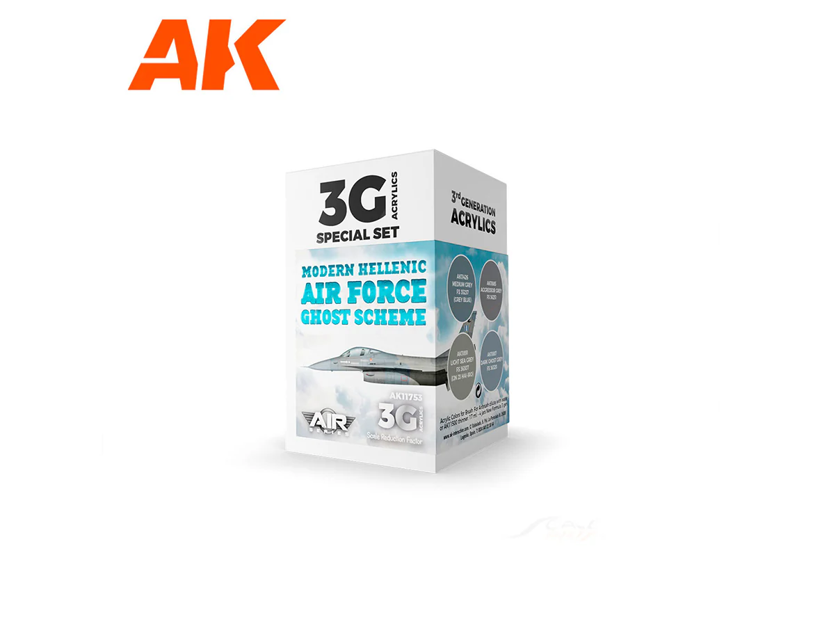 Modern Hellenic Air Force Ghost Scheme Set AK Interactive acrylic color AK11753