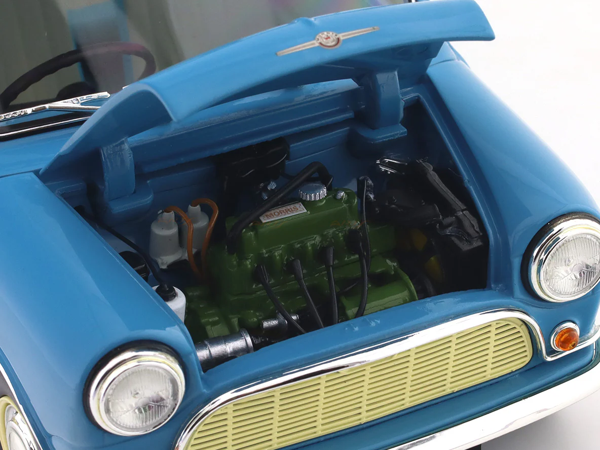 Morris Mini Minor Blue 1:18 Kyosho Premium Licensed Diecast Scale Model Car Collectible - Image 16