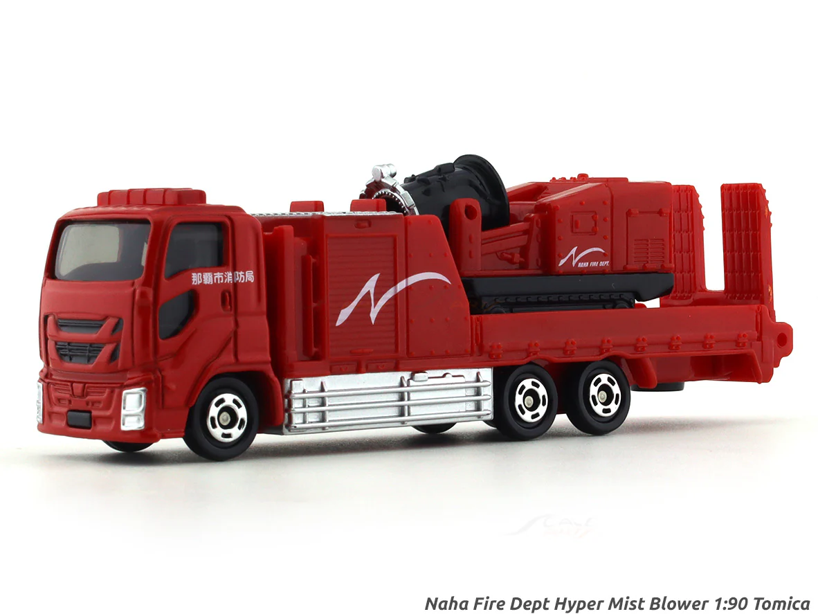 Naha Fire Dept Hyper Mist Blower 1:90 Tomica No 128 diecast scale car model - Image 2