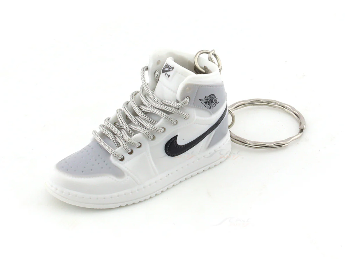 Nike Air White Grey 2 PVC keyring / keychain