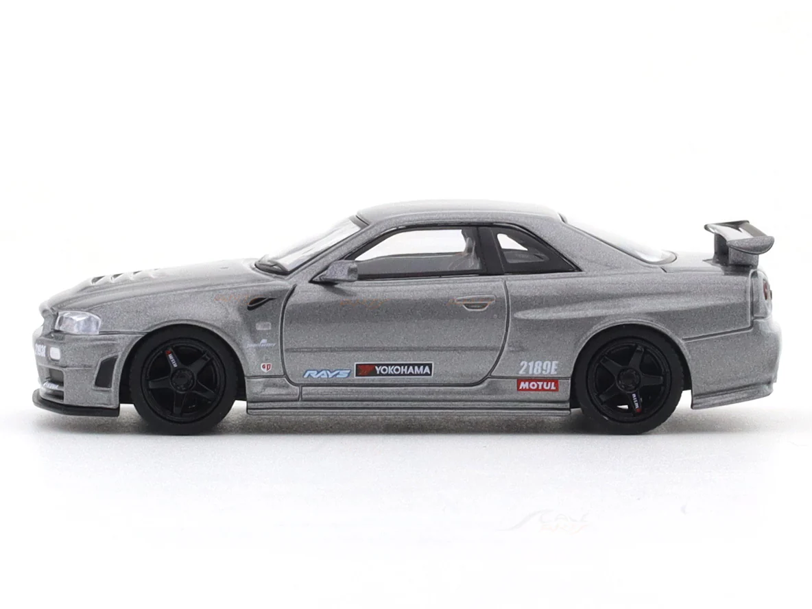 Nissan Nismo Skyline R34 GT-R CRS with LED 1:64 Kyosho licensed diecast scale model car miniature - Image 3