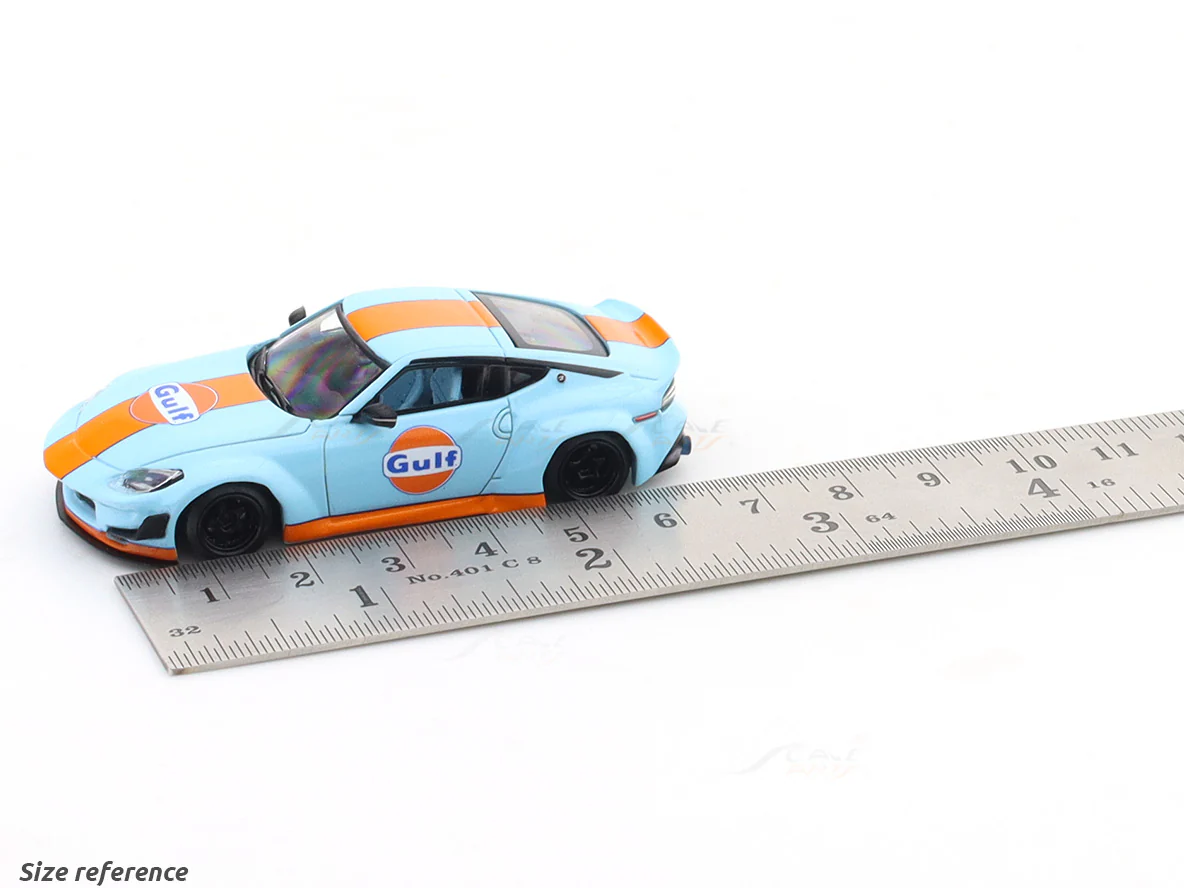 Nissan 400Z gulf 1:64 TimeMicro diecast scale model car miniature collectible - Image 10
