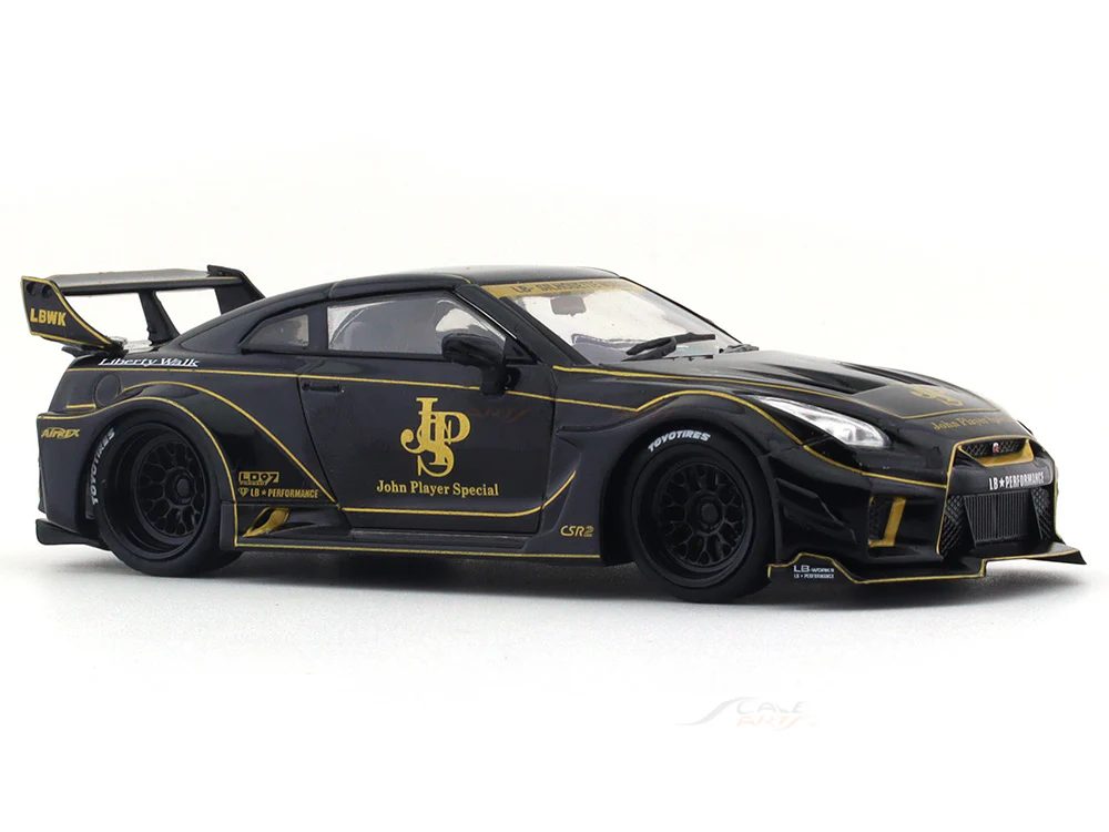 Nissan GTR-R R35 Liberty Walk Body Kit John Player Special 1:43 Solido diecast scale model car - Image 6