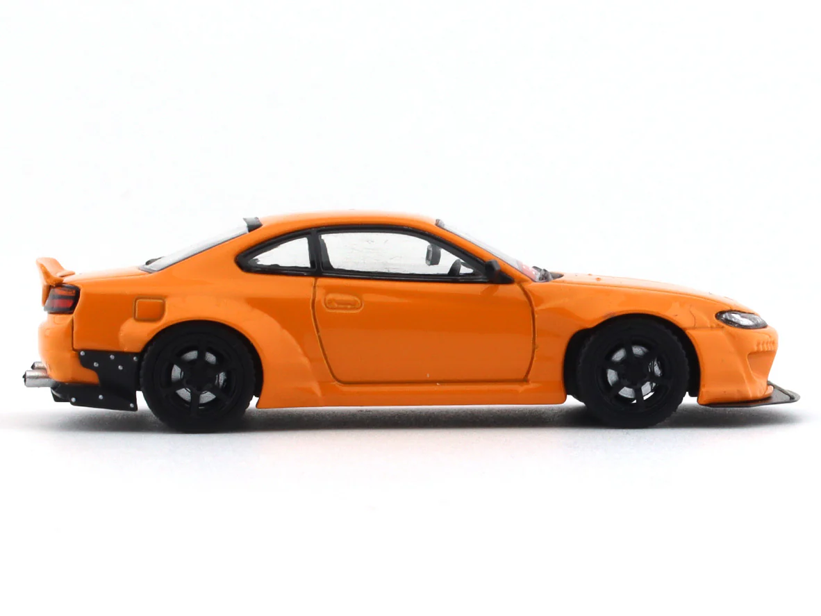 Nissan Silvia S15 orange 1:64 Street Weapon diecast scale model car - Image 5