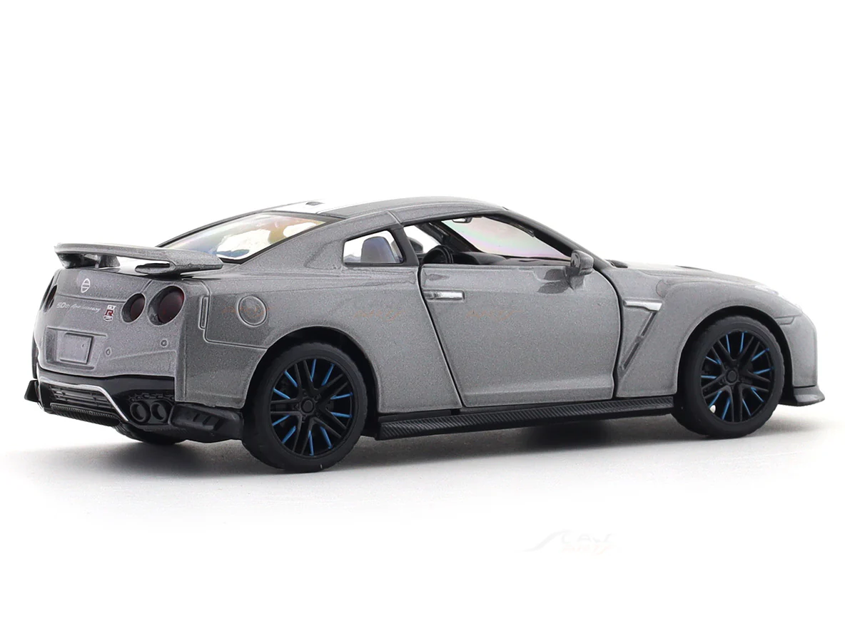 Nissan Skyline GT-R R35 50th Anniversary 1:32 MSZ licensed pullback diecast Scale Model car collectible - Image 5