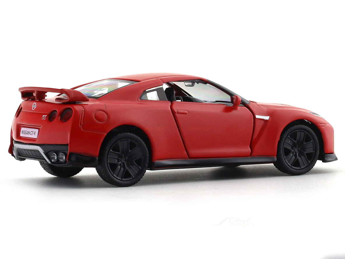 Nissan Skyline GT-R R35 Matte Red 1:33-42 RMZ City licensed pull back car scale model - Image 4