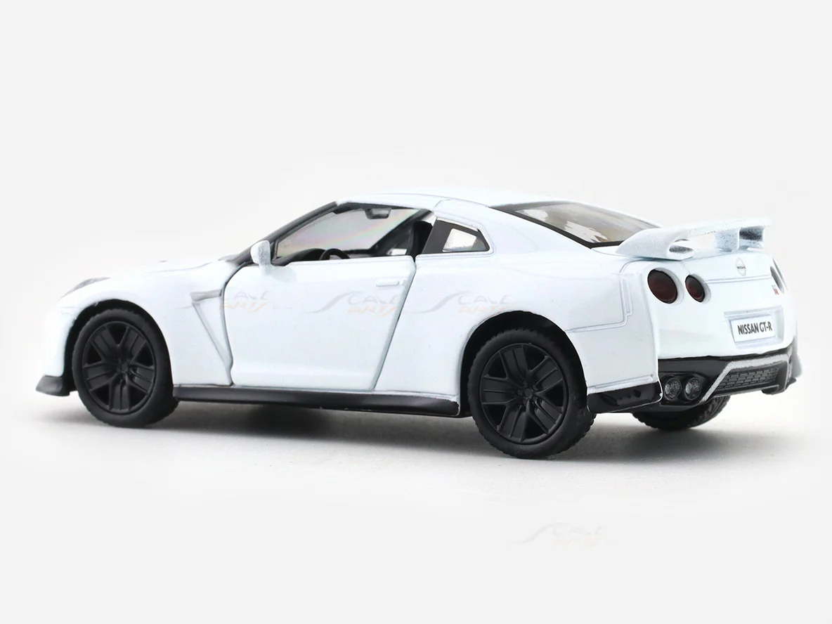 Nissan Skyline GT-R R35 white 1:33-42 RMZ City licensed pull back car scale model - Image 3