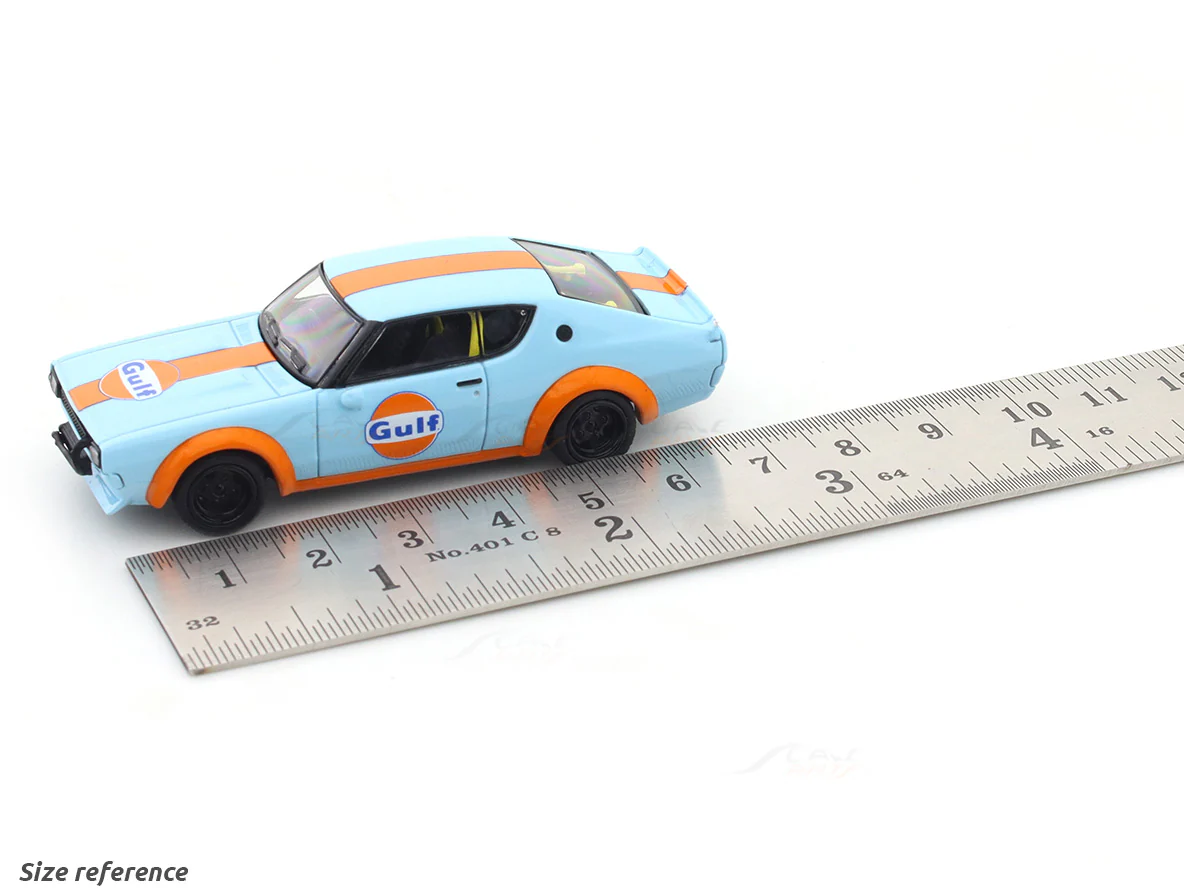 Nissan Skyline KPGC110 gulf 1:64 Time Micro diecast scale model car miniature - Image 10