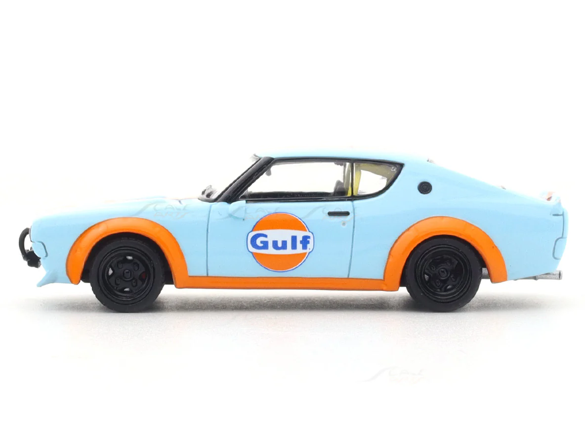 Nissan Skyline KPGC110 gulf 1:64 Time Micro diecast scale model car miniature - Image 3