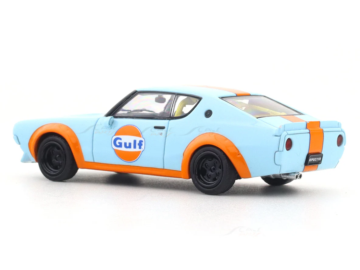 Nissan Skyline KPGC110 gulf 1:64 Time Micro diecast scale model car miniature - Image 4