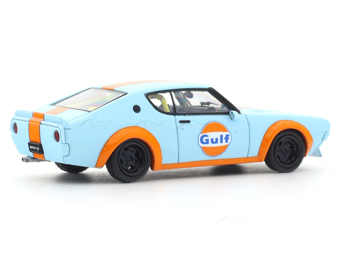 Nissan Skyline KPGC110 gulf 1:64 Time Micro diecast scale model car miniature - Image 5