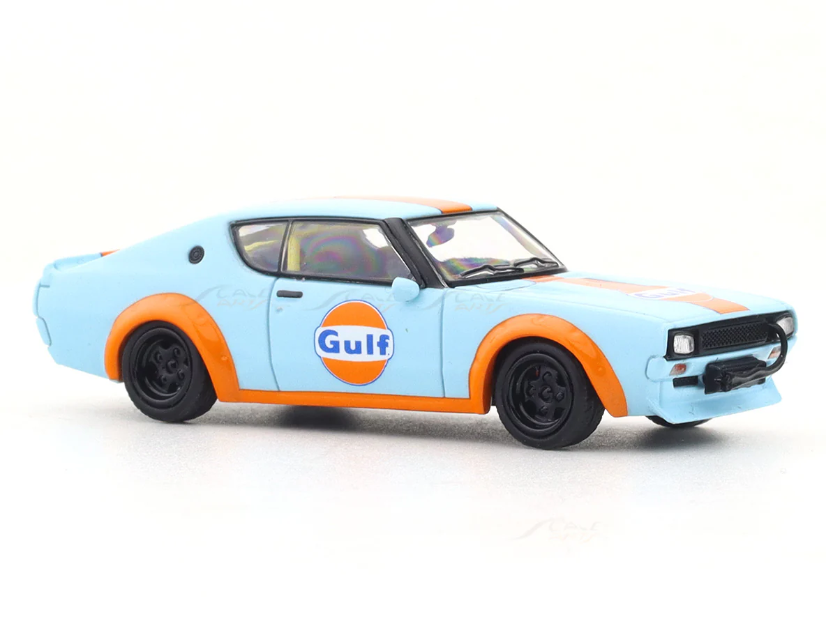 Nissan Skyline KPGC110 gulf 1:64 Time Micro diecast scale model car miniature - Image 7