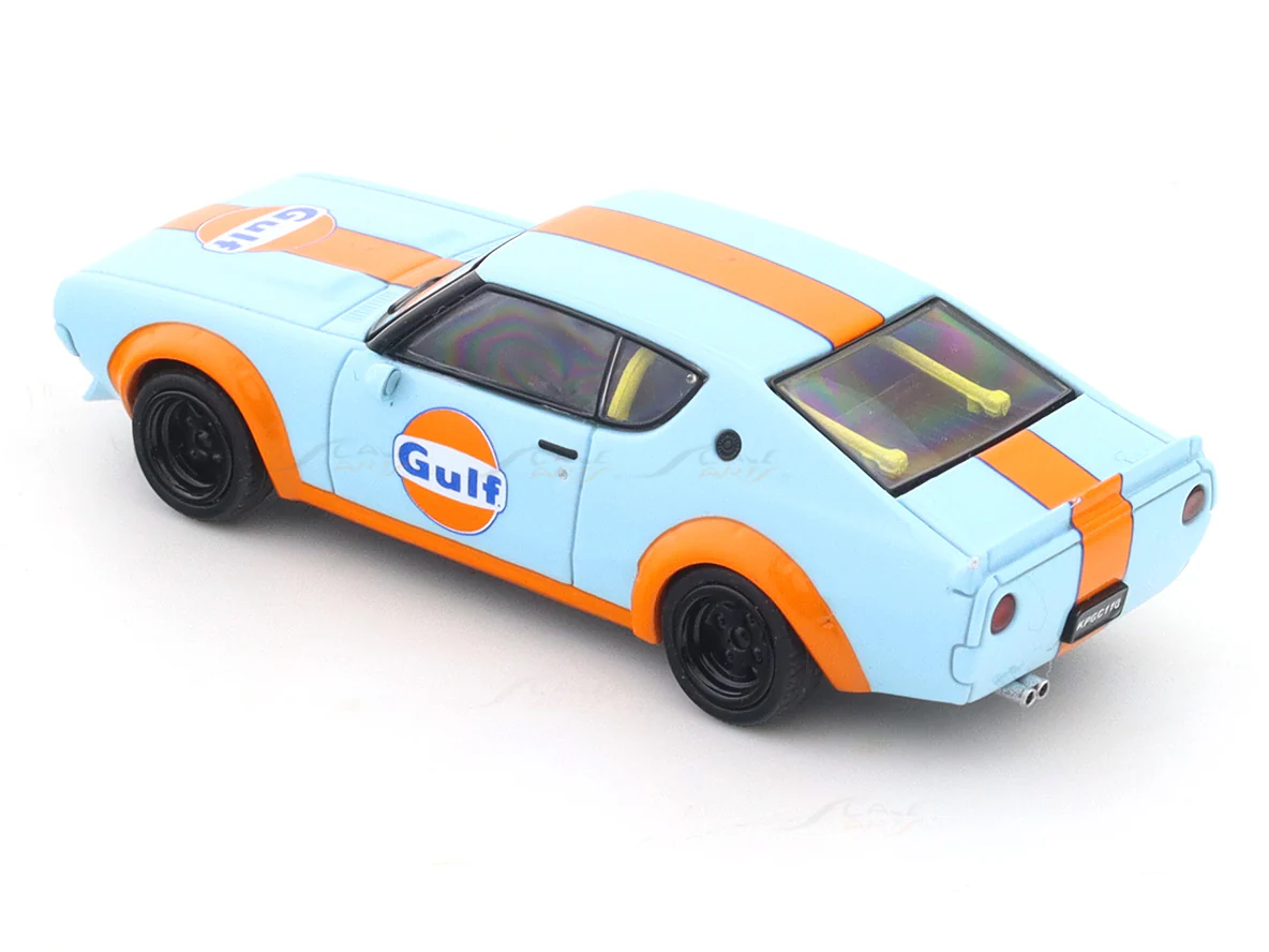 Nissan Skyline KPGC110 gulf 1:64 Time Micro diecast scale model car miniature - Image 9