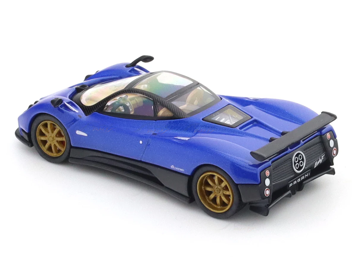 Pagani Zonda F blue 1:64 PosterCars licensed diecast scale model car miniature car - Image 10
