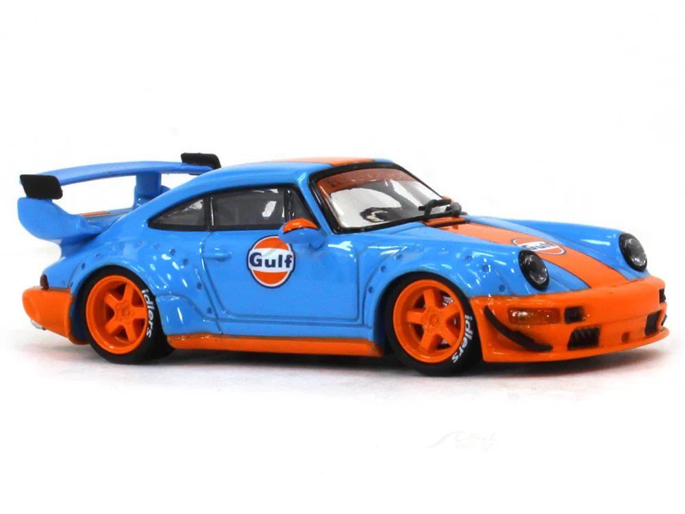 Porsche 911 964 RWB Gulf 1:64 CM Model diecast scale model car - Image 6