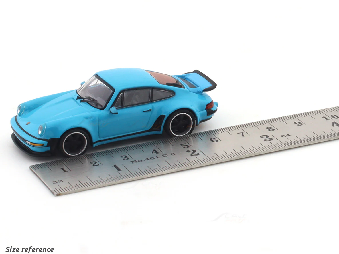 Porsche 911 964 Singer skyblue 1:64 Rhino Model diecast scale model car - Image 9