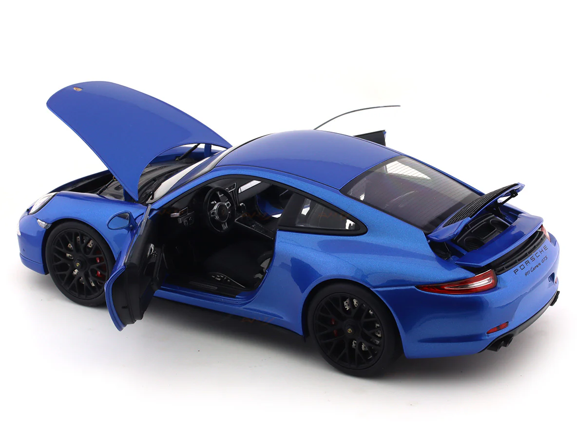 Porsche 911 991 Carrera GTS Blue 1:18 Schuco diecast Scale Model car - Image 16