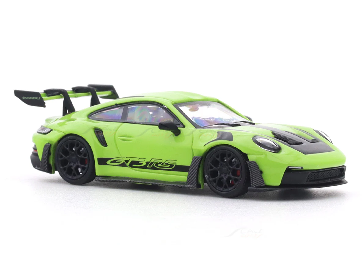 Porsche 911 992 GT3 RS green 1:64 Time Micro diecast scale model car miniature - Image 8