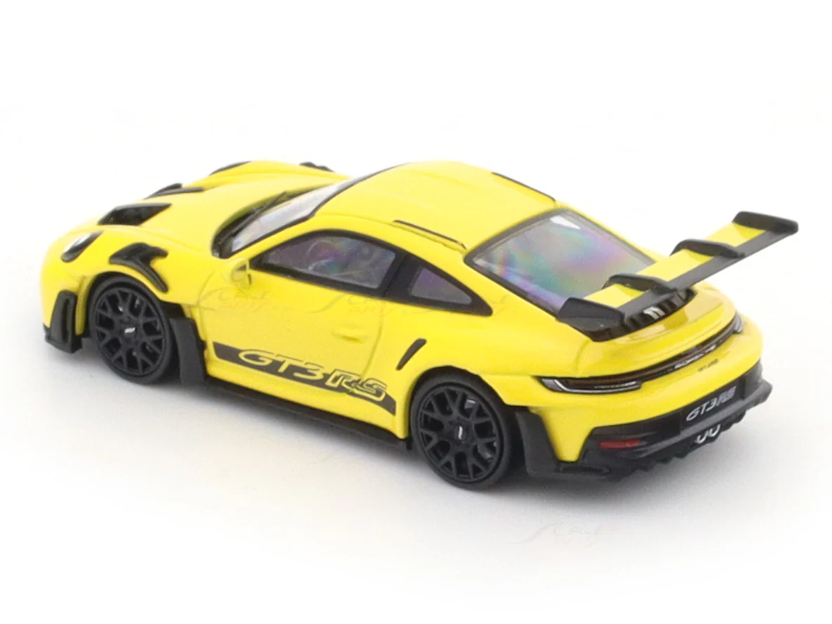Porsche 911 992 GT3 RS Yellow 1:64 Street Warrior diecast scale model car miniature collectible - Image 8