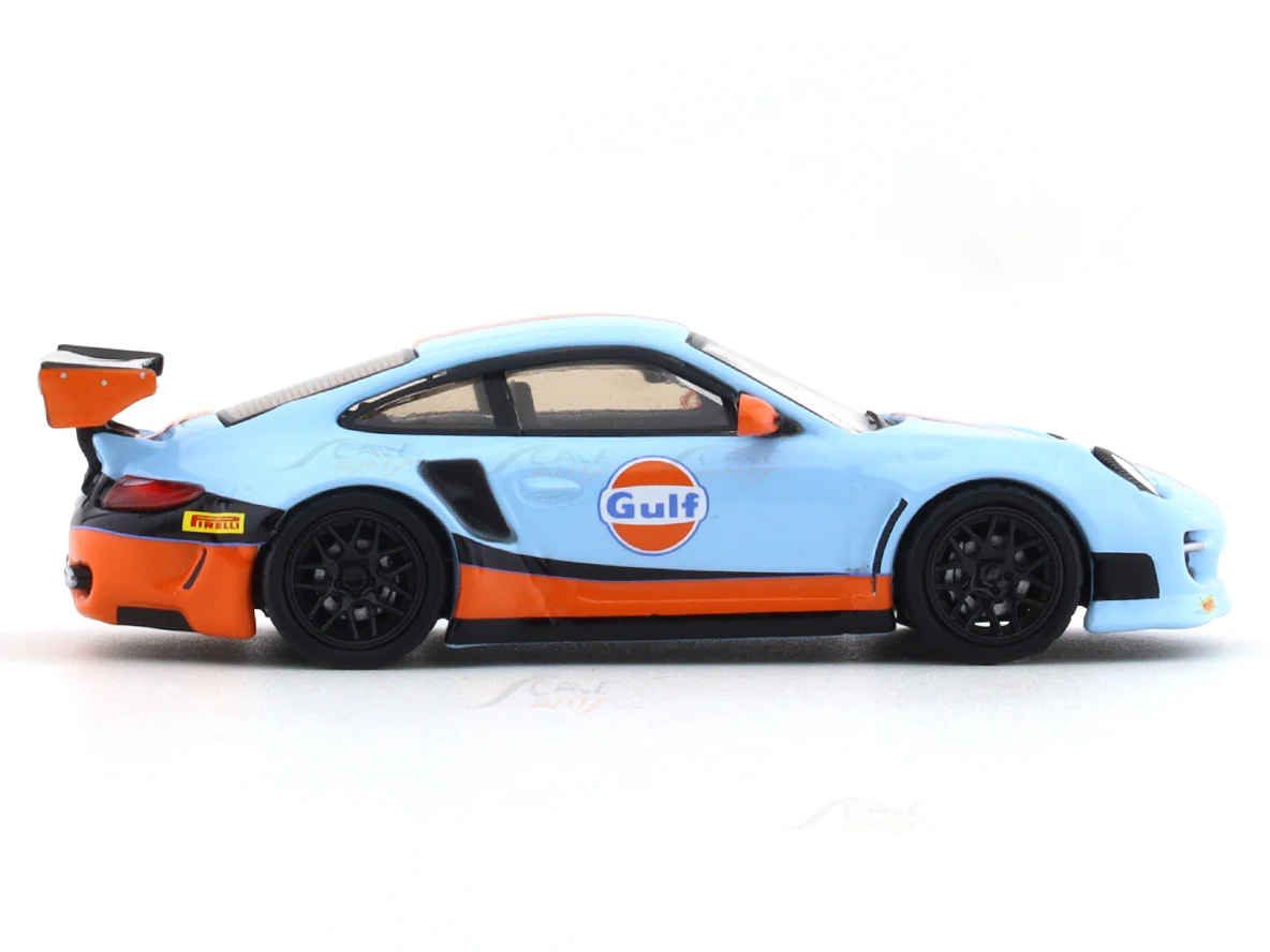 Porsche 911 997 Liberty Walk Gulf 1:64 Pop Race diecast scale model car miniature - Image 5