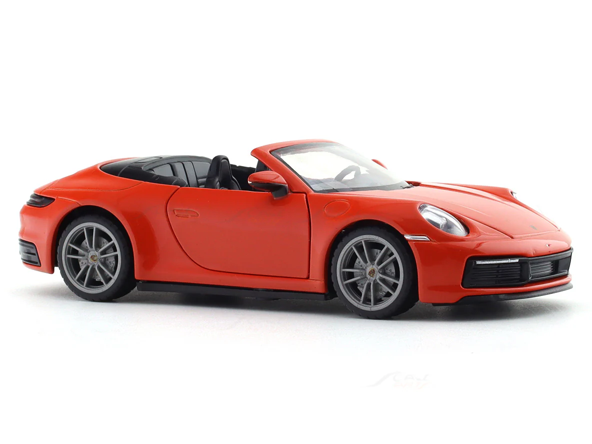 Porsche 911 Carrera Cabriolet Red 1:32 MSZ licensed pullback diecast Scale Model car collectible - Image 6