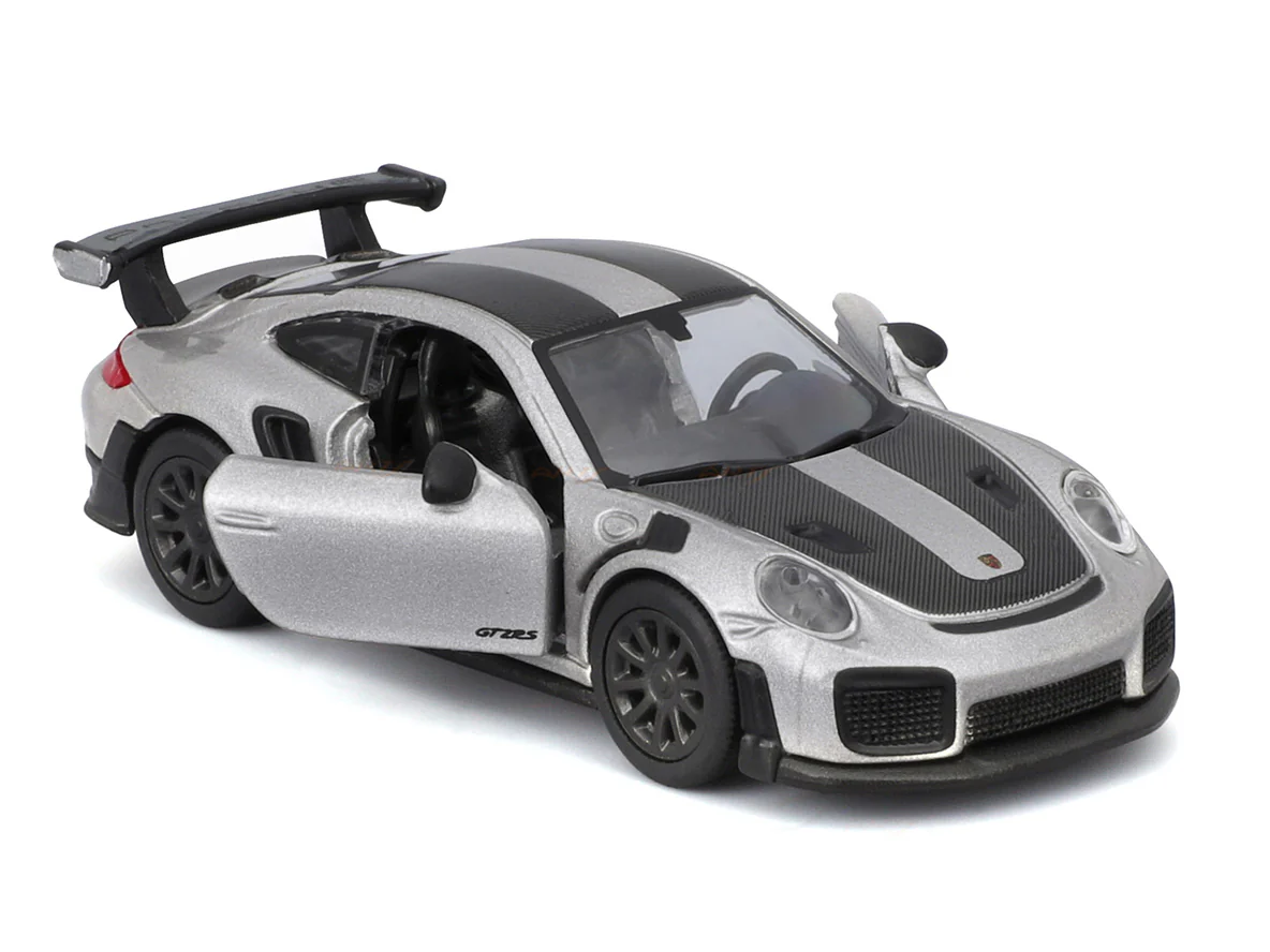 Porsche 911 GT2 RS Silver 1:64 Maisto licensed diecast scale model car - Image 4