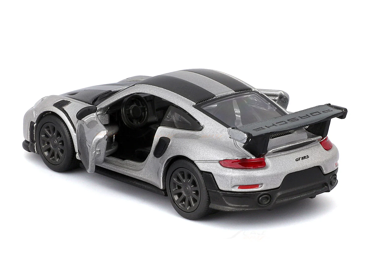 Porsche 911 GT2 RS Silver 1:64 Maisto licensed diecast scale model car - Image 5