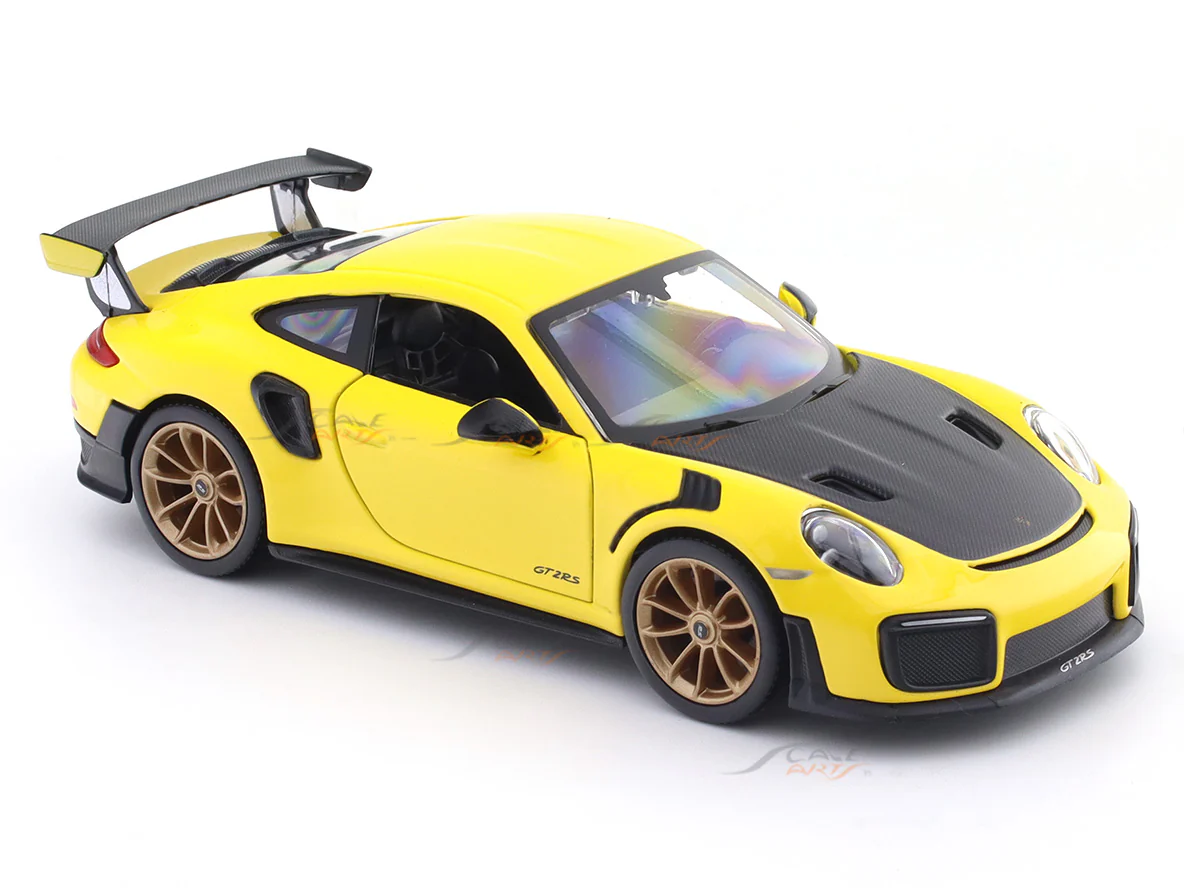 Porsche 911 GT2 RS with Acrylic Case 1:24 Maisto Licensed Diecast Scale Model Car Collectible - Image 3