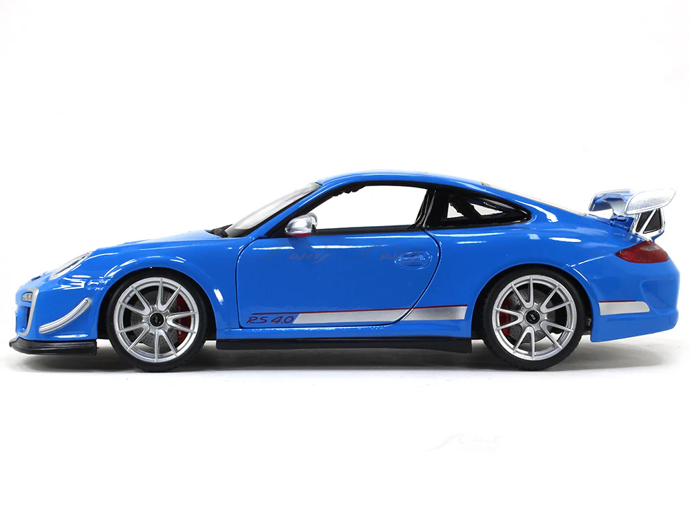 Porsche 911 GT3 RS 4.0 blue 1:18 Bburago diecast Scale Model car - Image 2