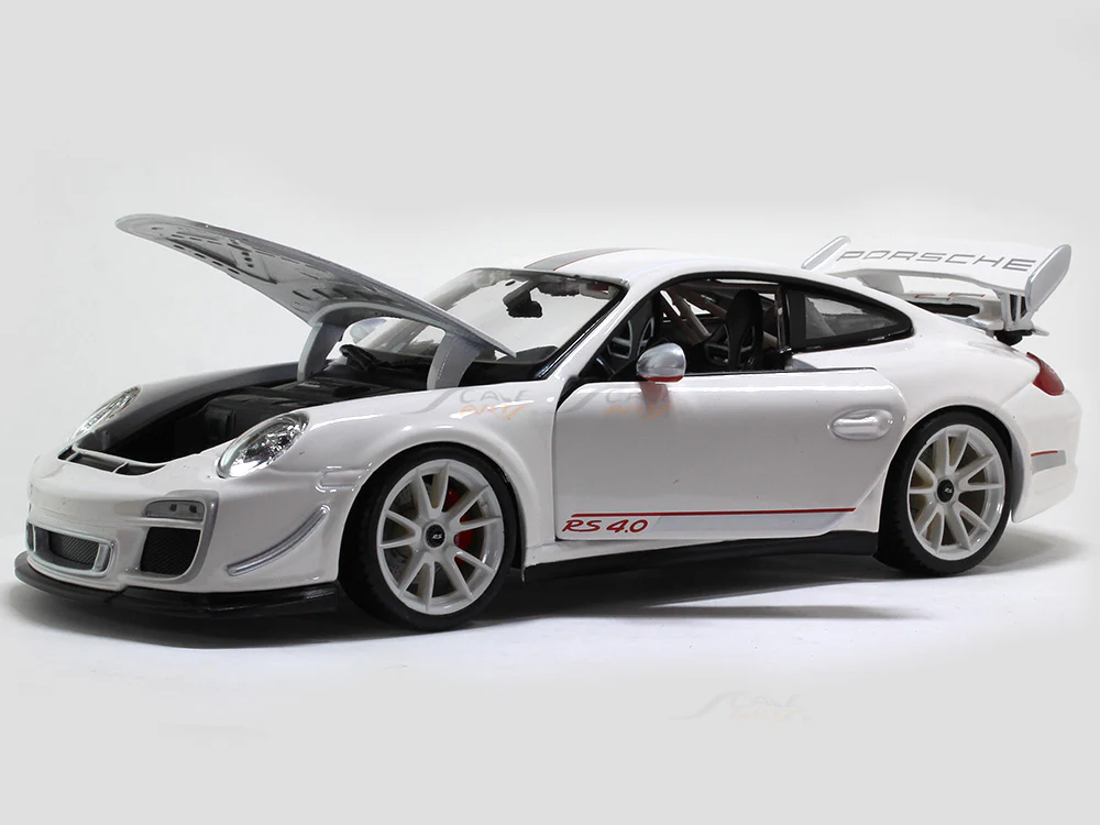 Porsche 911 GT3 RS 4.0 white 1:18 Bburago diecast Scale Model car - Image 7
