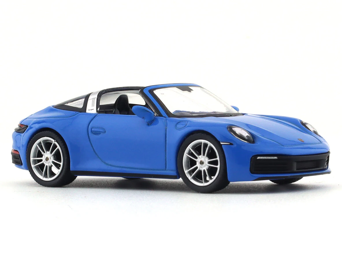 Porsche 911 Targa 4S blue 1:64 Mini GT diecast scale model car - Image 6