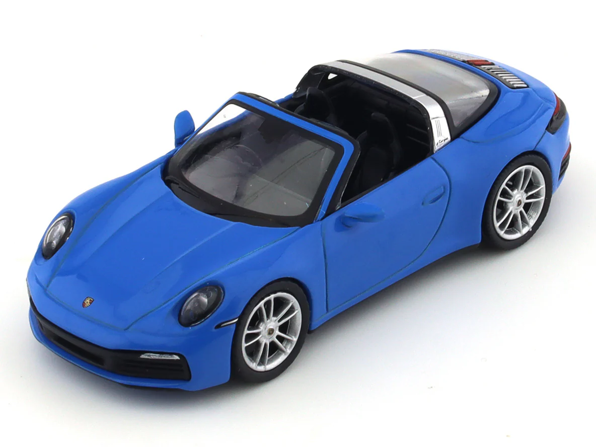 Porsche 911 Targa 4S blue 1:64 Mini GT diecast scale model car - Image 7