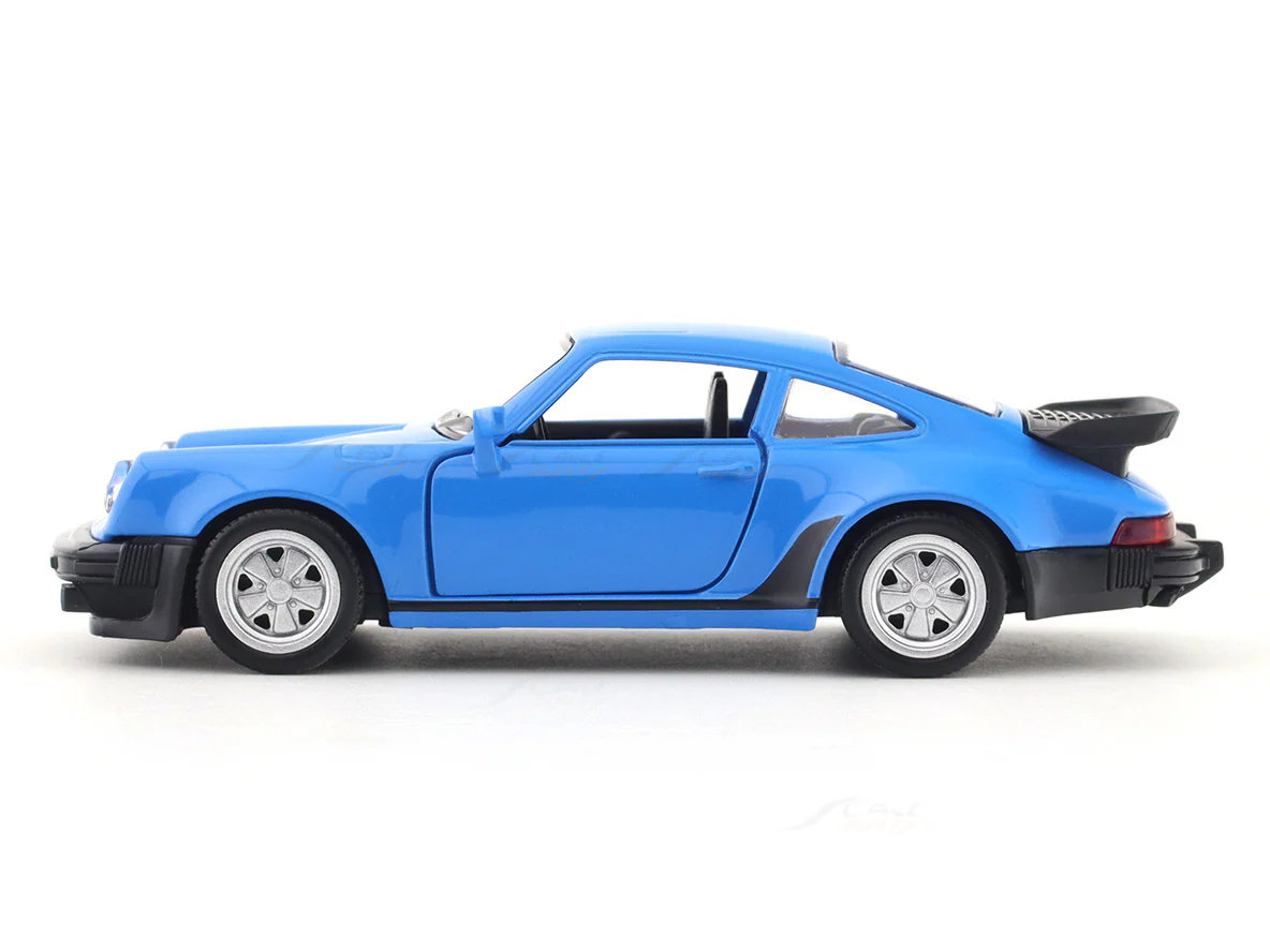 Porsche 911 Turbo 3.3 blue 1:33-42 RMZ City licensed pull back car scale model - Image 2