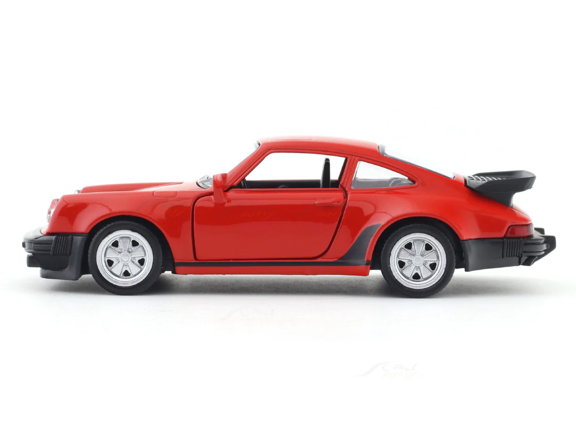 Porsche 911 Turbo 3.3 red 1:33-42 RMZ City licensed pull back car scale model - Image 2