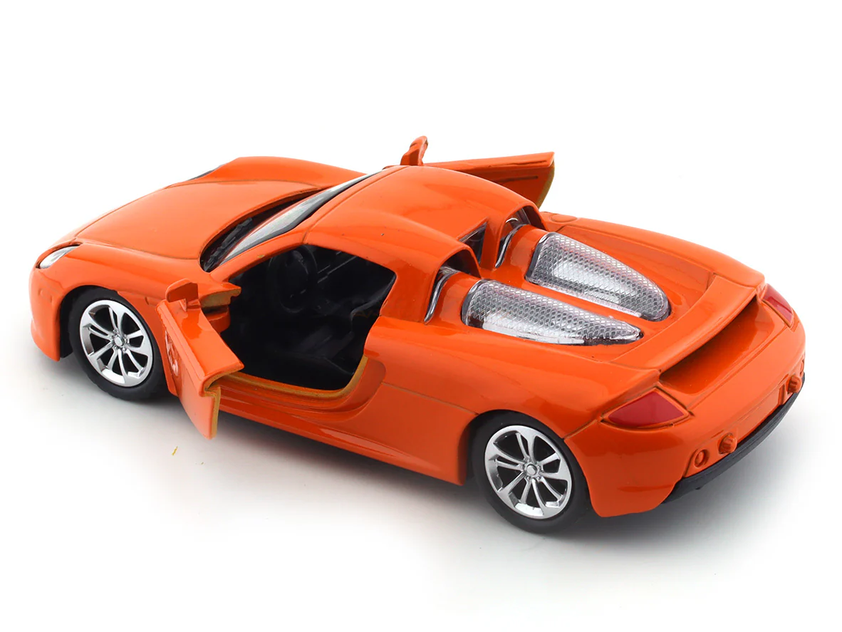 Porsche 918 like orange pull back car - Image 8