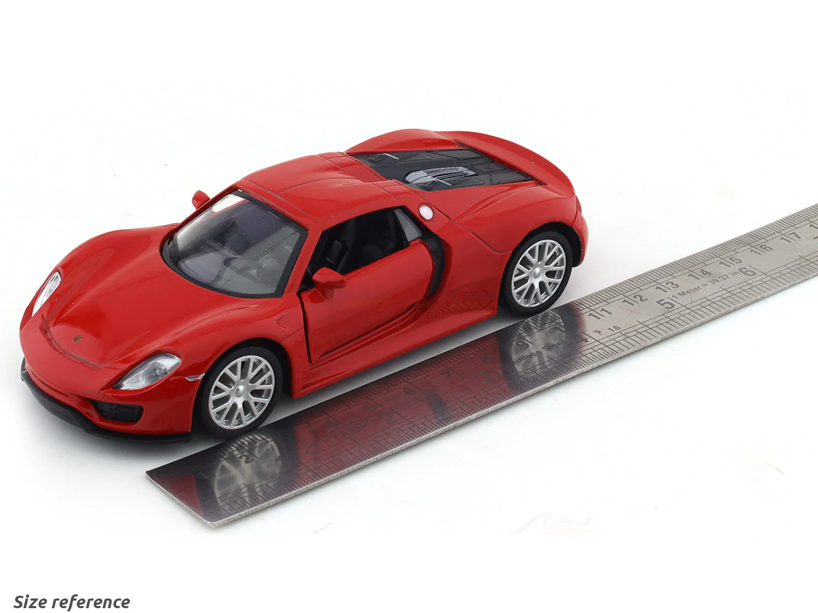 Porsche 918 red 1:32 RMZ City pull back car scale model - Image 8
