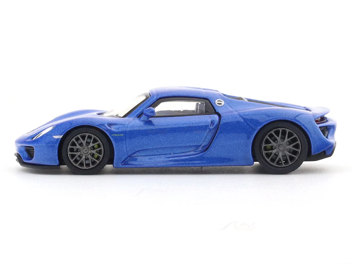 Porsche 918 Spyder blue 1:64 PosterCars licensed diecast scale model car miniature car - Image 2