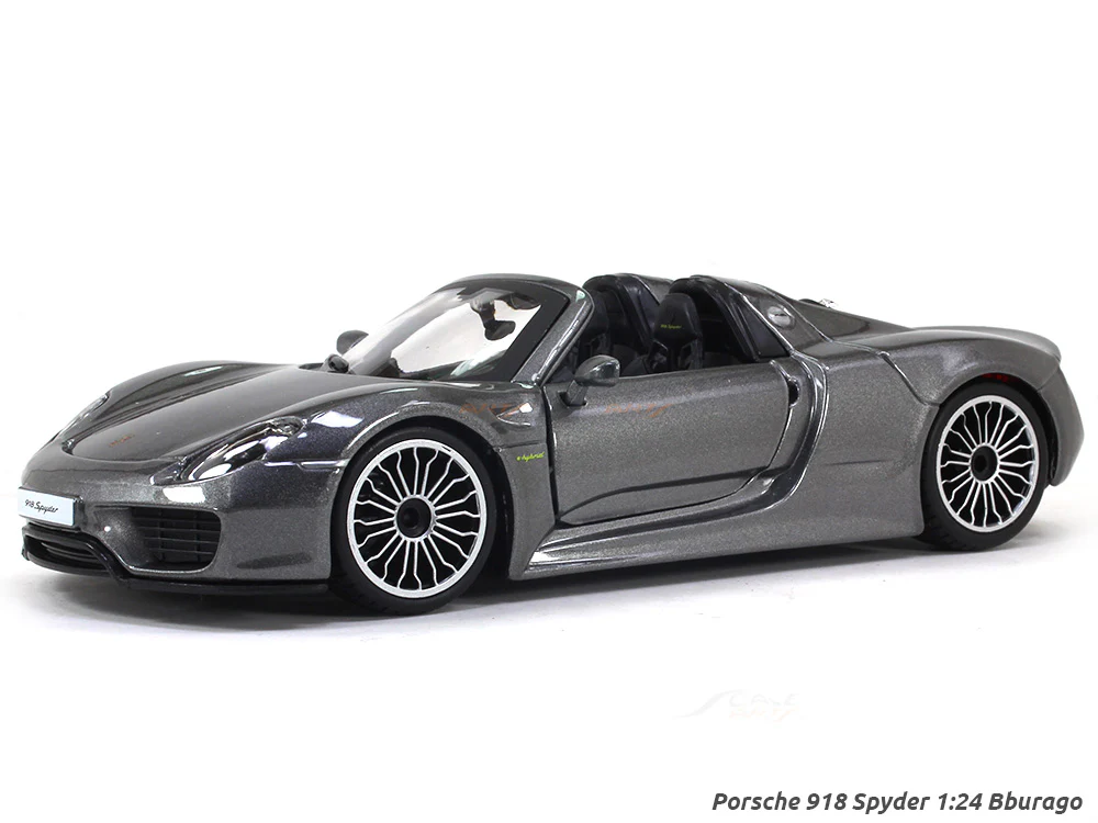 Porsche 918 Spyder grey 1:24 Bburago diecast scale model car