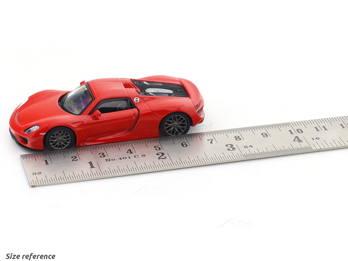 Porsche 918 Spyder red 1:64 PosterCars licensed diecast scale model car miniature car - Image 11