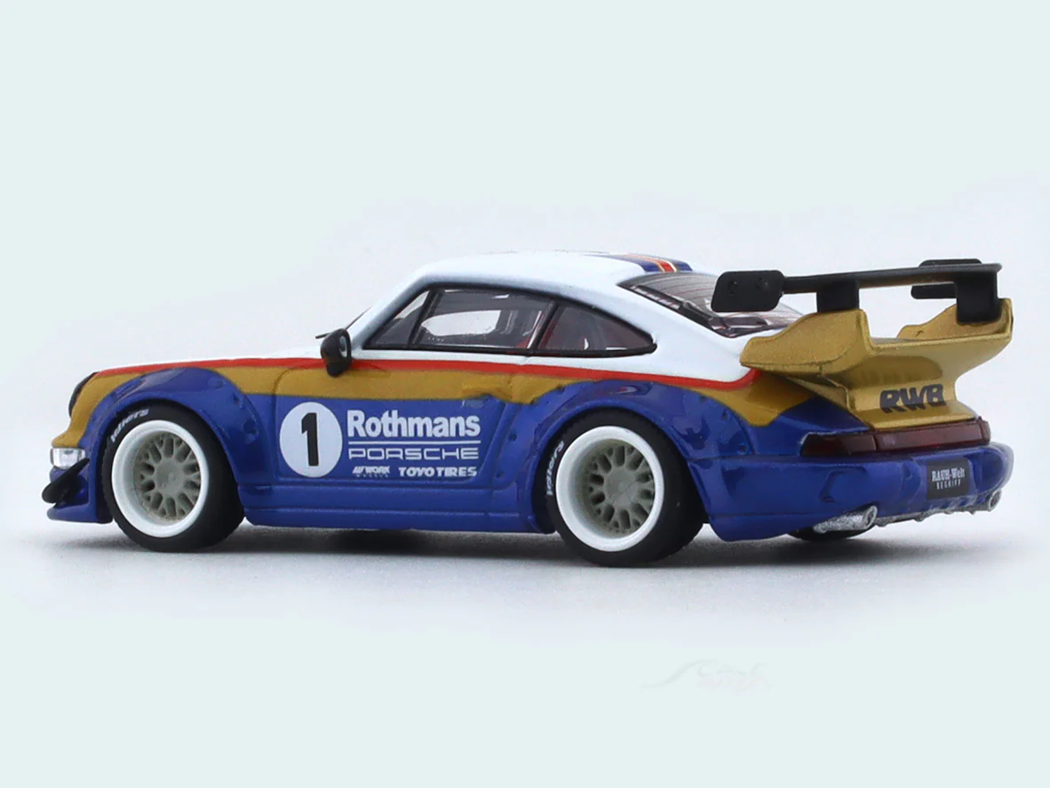 Porsche 964 Rothmans with figure 1:64 Time Micro diecast scale model collectible - Image 4