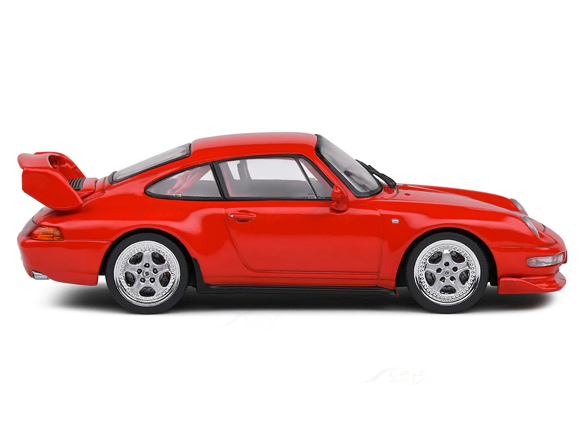 Porsche 993 RS Clubsport Red 1:43 Solido licensed diecast Scale Model collectible - Image 5