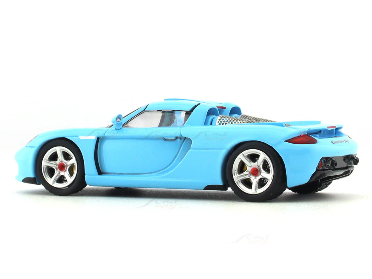 Porsche Carrera GT Blue 1:64 Funny Model diecast scale model car - Image 3