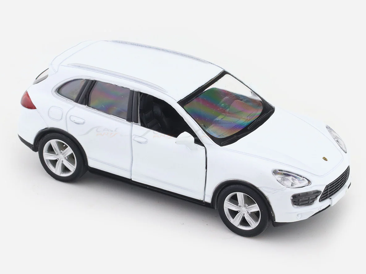 Porsche Cayenne White 1:33-42 RMZ City licensed pull back car scale model - Image 7