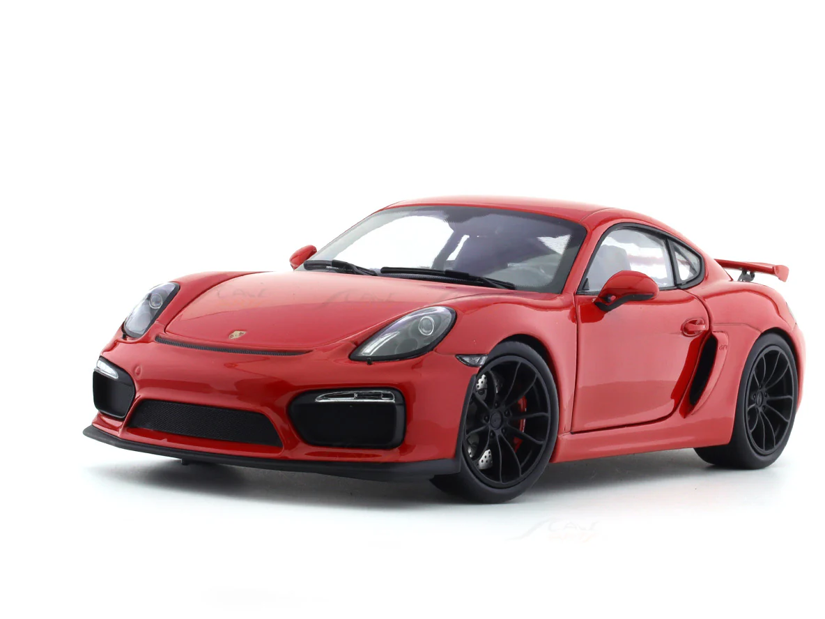 Porsche Cayman GT4 Coupe Red 1:18 Schuco diecast Scale Model car - Image 7